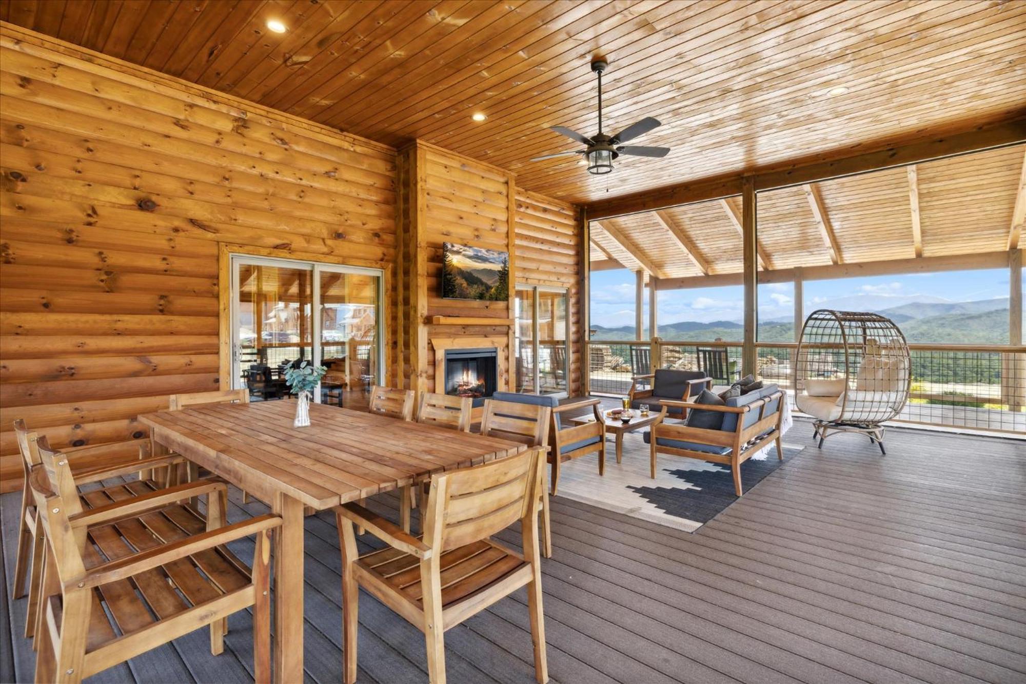 Eaglebend Cabin 세비어빌 외부 사진