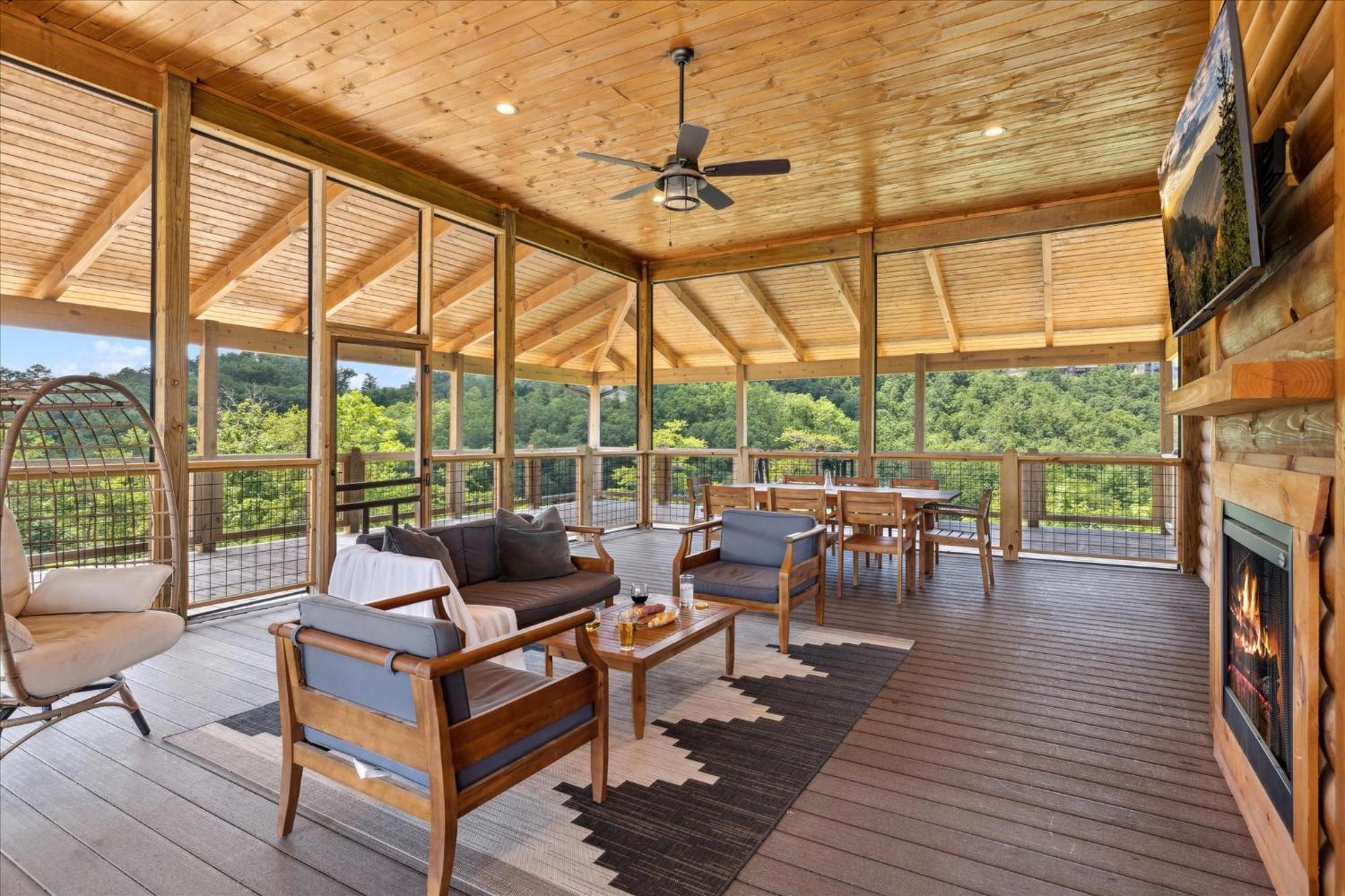 Eaglebend Cabin 세비어빌 외부 사진